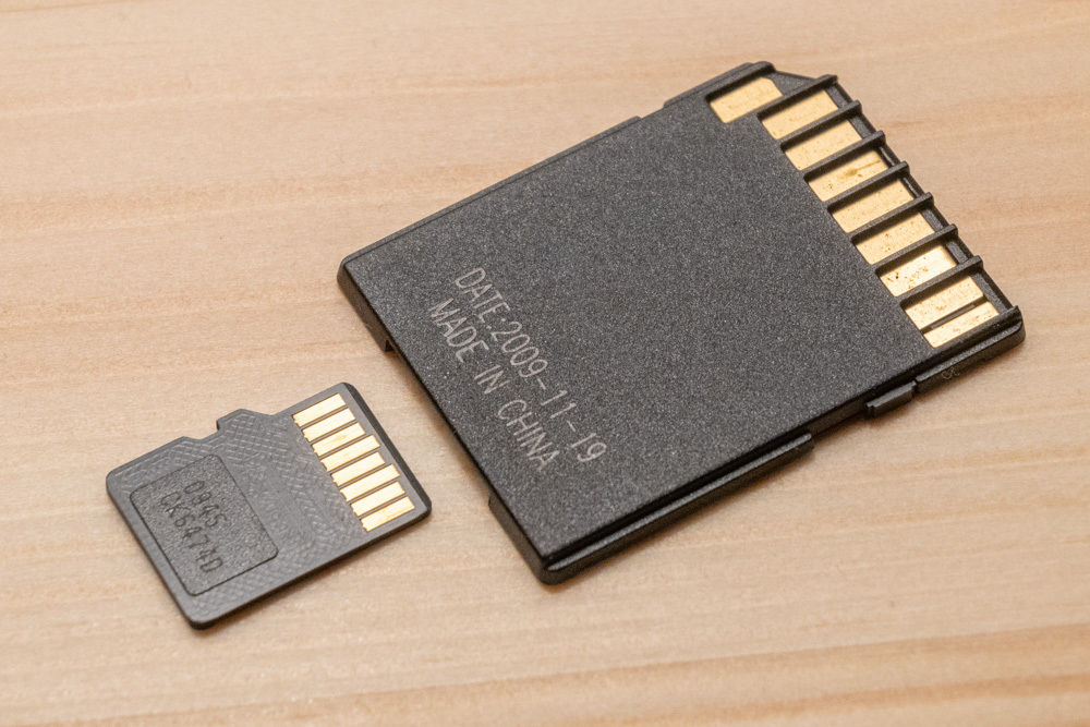 microSD→miniSD 変換アダプター ADTEC 認識確認済み メモリーカード ミニSDカード SDカード