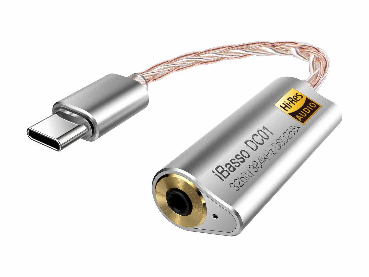 iBasso Audio、384kHz/32bit・バランス出力対応のUSB-C接続オーディオアダプター「DC01」 - PHILE WEB