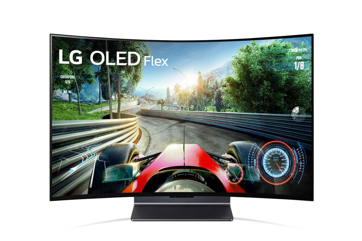 LG、画面を曲げられる42型有機ELテレビ「LG OLED Flex」。44万円で来年発売 - PHILE WEB