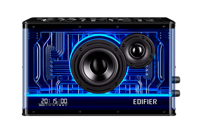 EDIFIER、スケルトンボディのクロックBluetoothスピーカー「QD35」。20