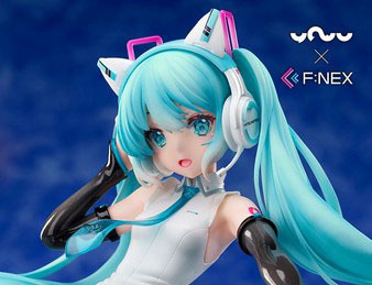 猫耳ヘッドホンを着けた初音ミクの1 7スケールフィギュア 予約受付開始 Phile Web