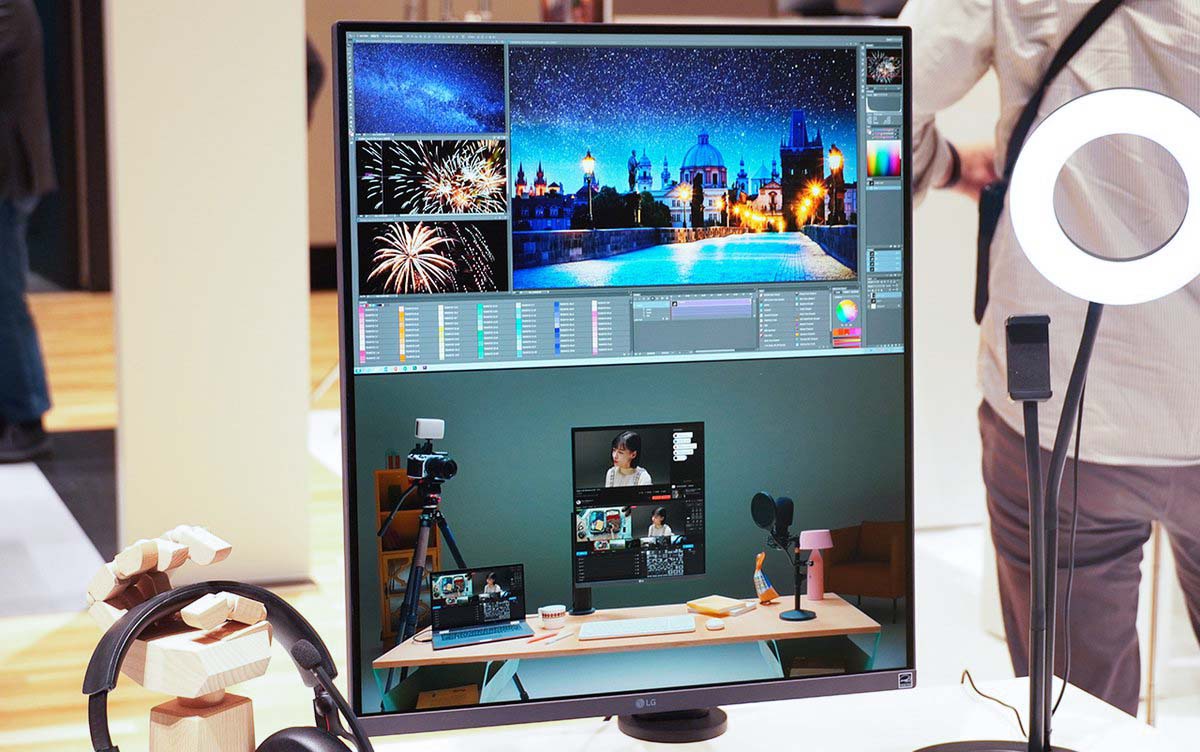 LG、16:18の縦長モニター「28MQ780-B」。アームスタンドで画面位置を調整可能 - PHILE WEB