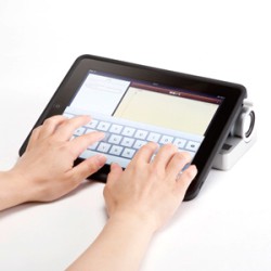 サンワサプライ ステレオスピーカー付きipadスタンドを直販サイト限定販売 Phile Web