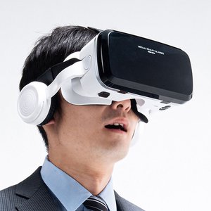 サンワサプライ、ヘッドホン一体型VRゴーグル。7700円でBluetoothコントローラーも内蔵 - PHILE WEB