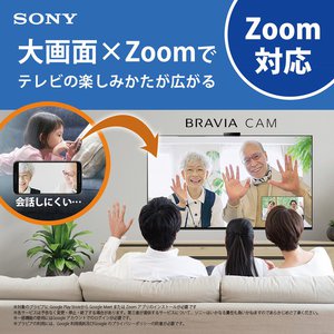 ソニー、BRAVIAの一部機種がZoomに対応。大画面でのビデオ通話が可能に
