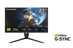 FUNAI、144Hz／1ms対応4KゲーミングモニターがNVIDIA社「G-SYNC