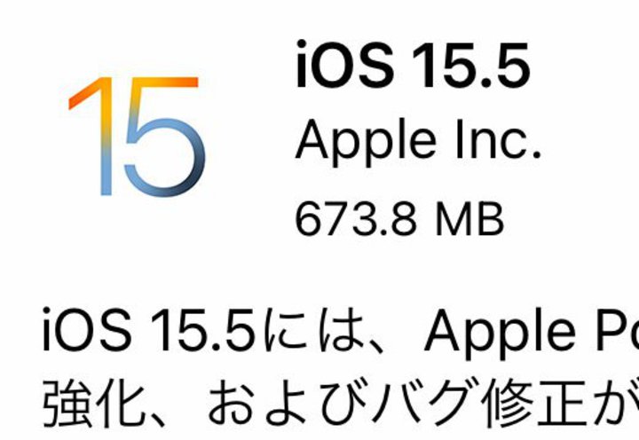 AbvAiOS 15.5/iPadOS 15.5񋟊JnB@\PoOC